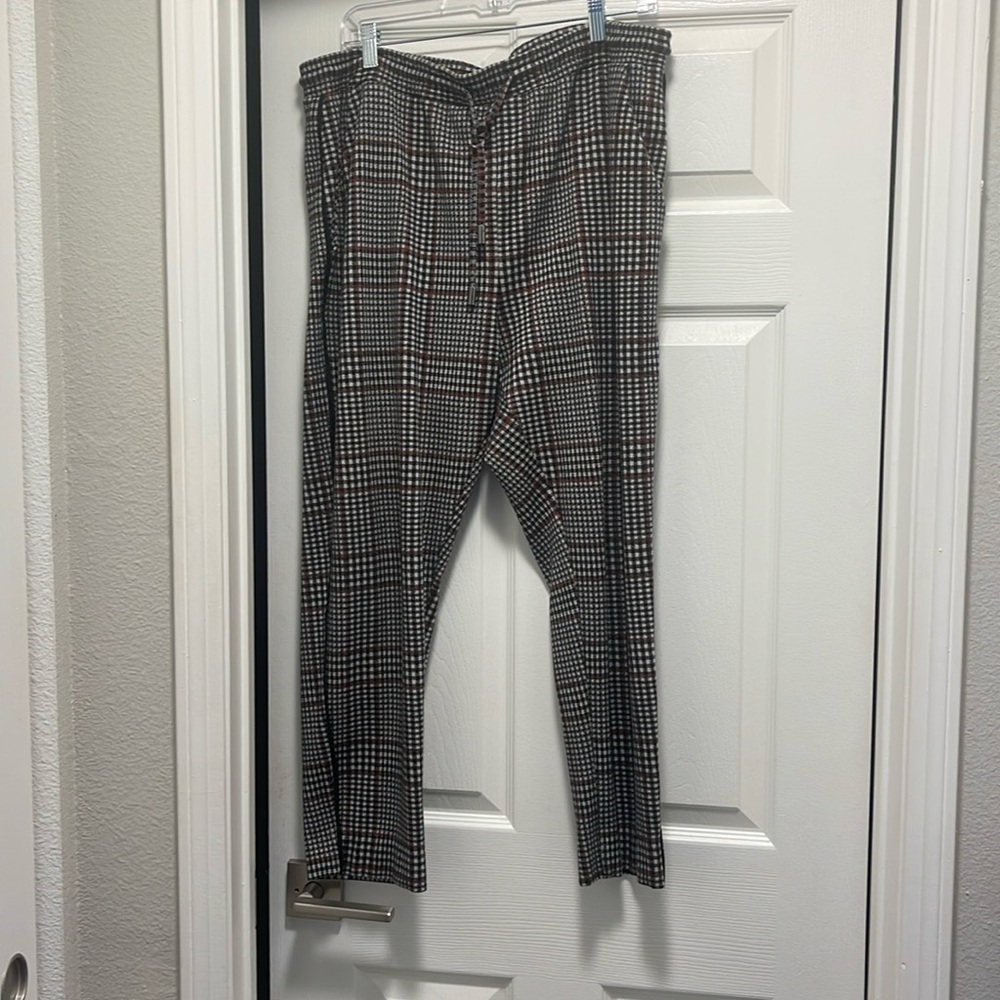 Anthropologie Plaid Sweatpants